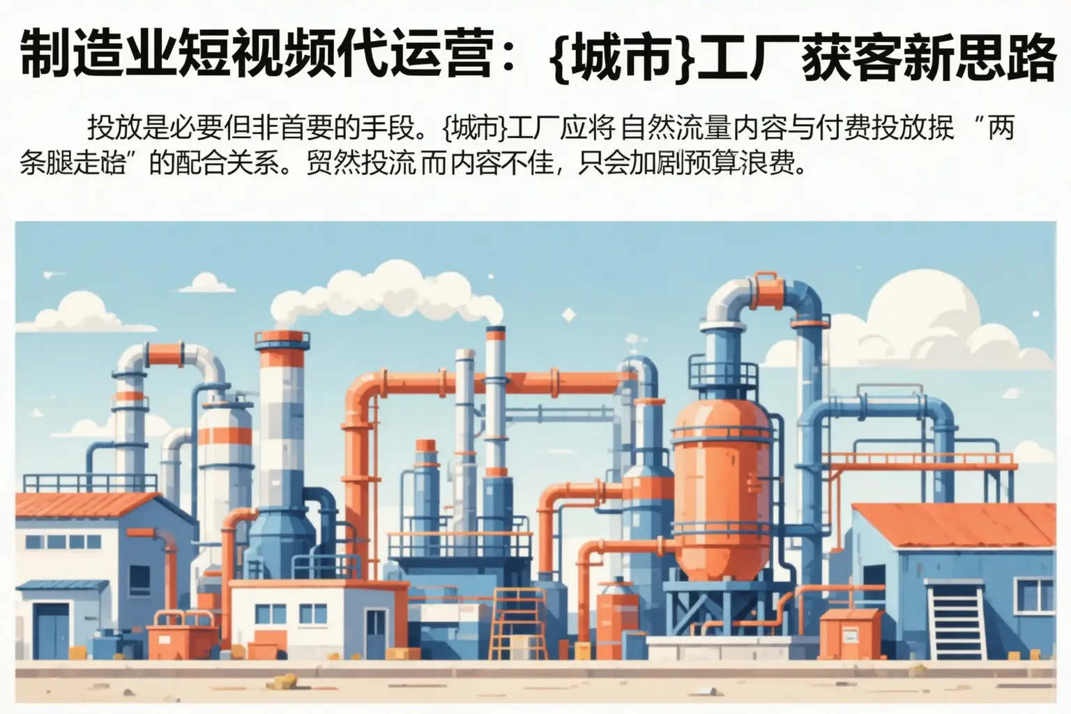 制造业短视频代运营：固原工厂获客新思路