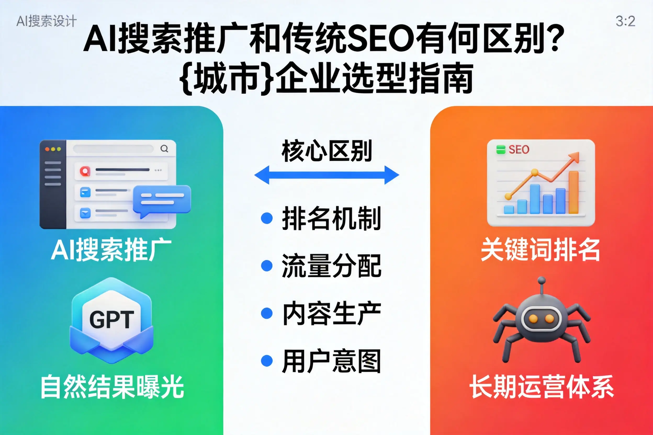 AI搜索推广和传统SEO有何区别？固原企业选型指南