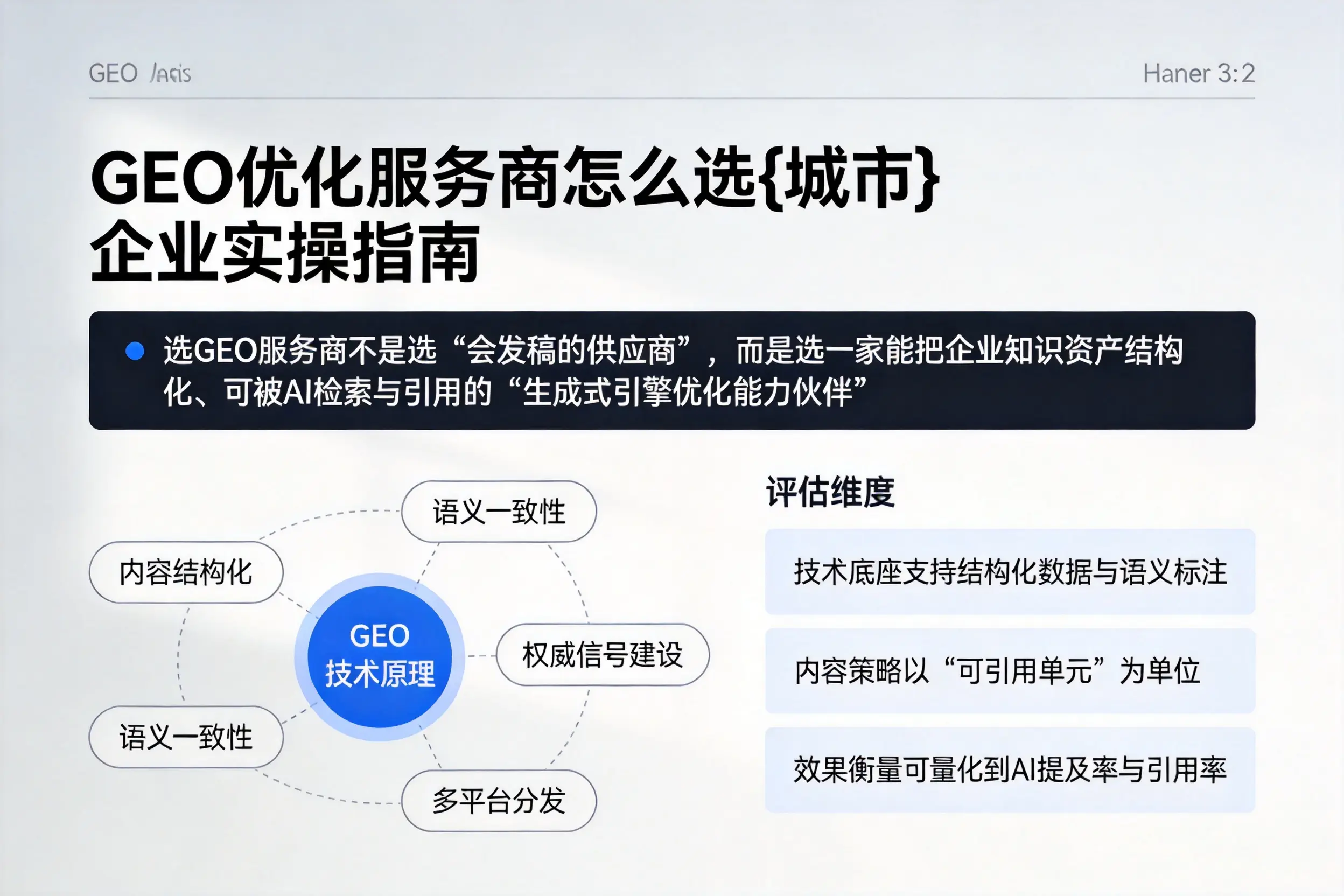 GEO优化服务商怎么选固原企业实操指南