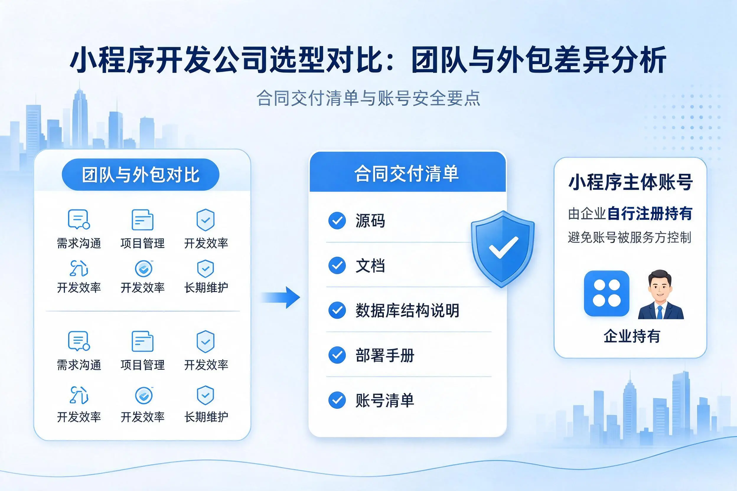 固原小程序开发公司选型对比：团队与外包差异分析