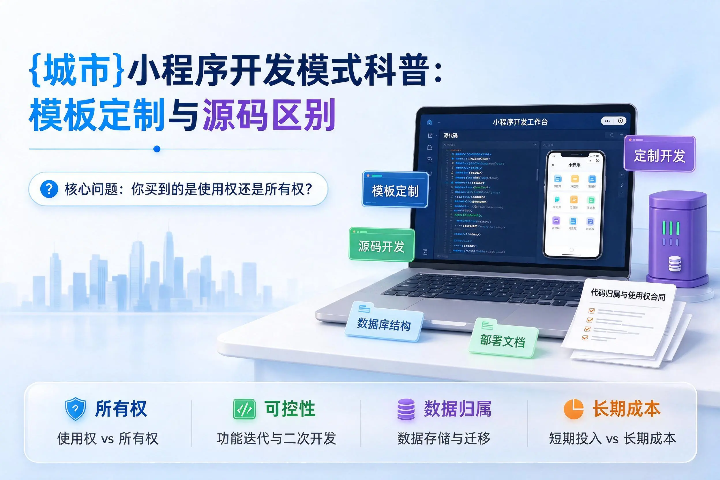 固原小程序开发模式科普：模板定制与源码区别