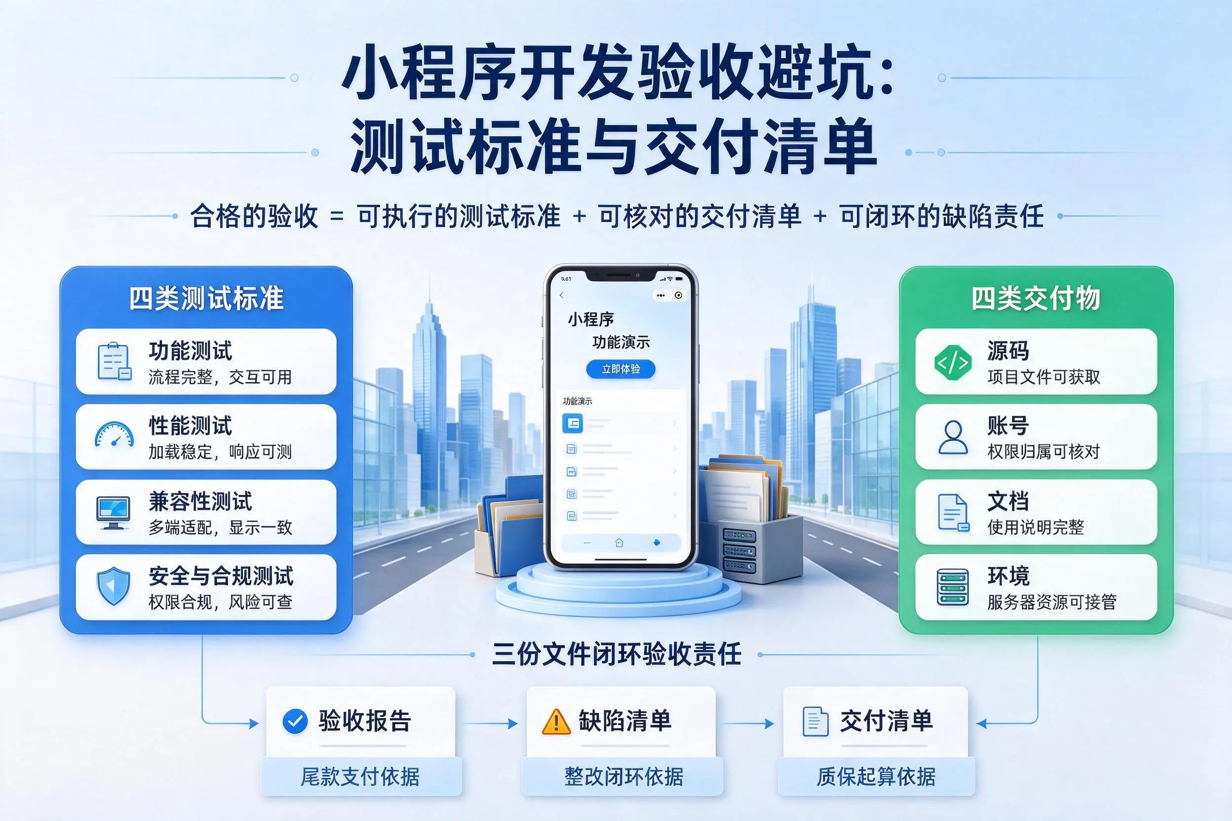 固原小程序开发验收避坑：测试标准与交付清单