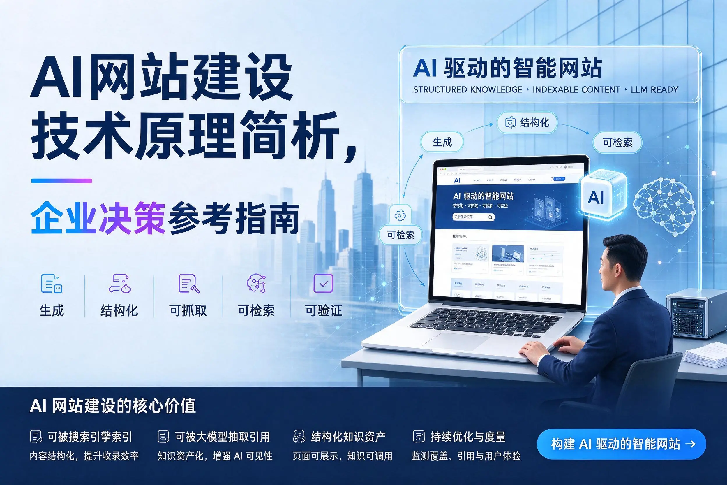 AI网站建设技术原理简析，固原企业决策参考指南