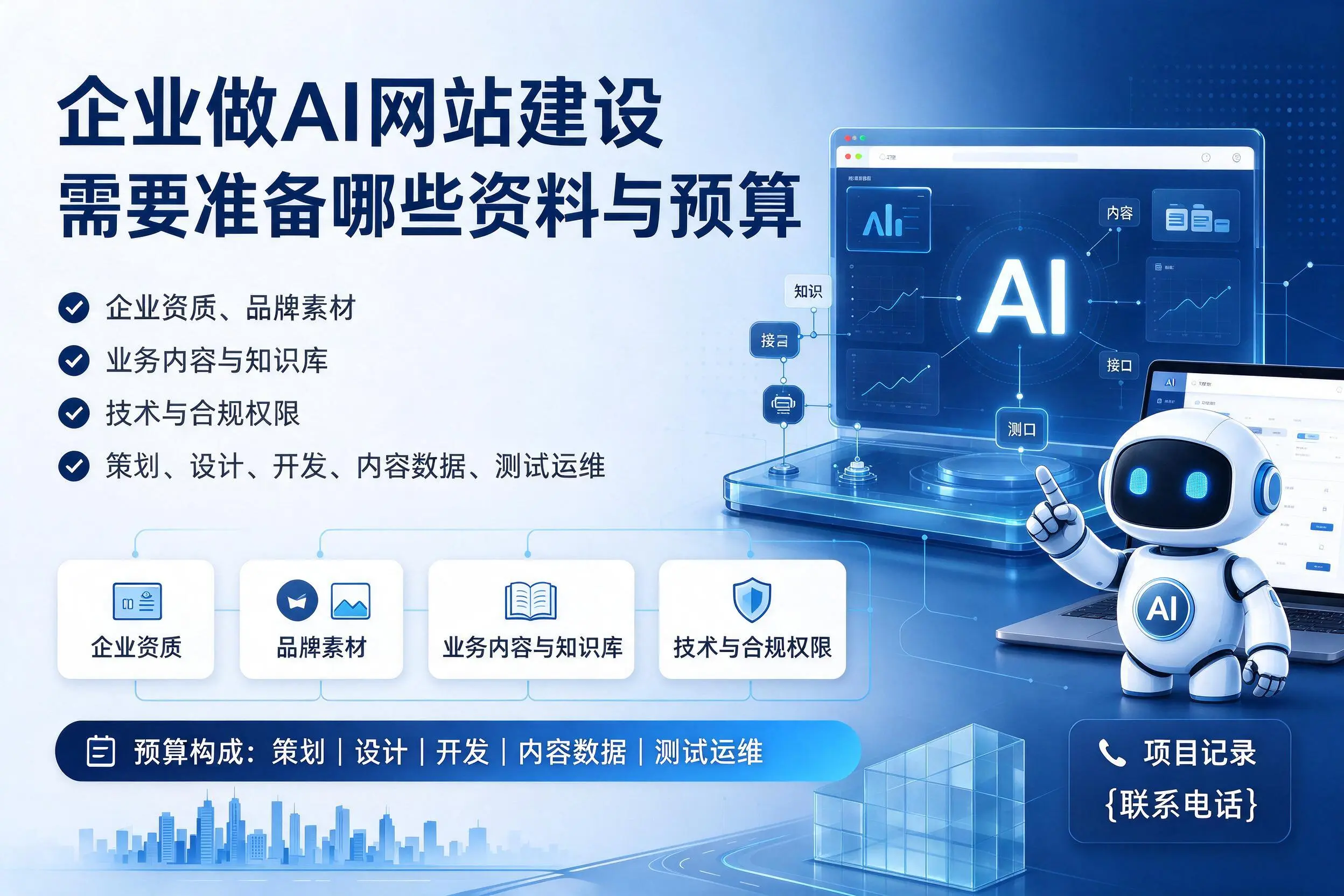 固原企业做AI网站建设需要准备哪些资料与预算