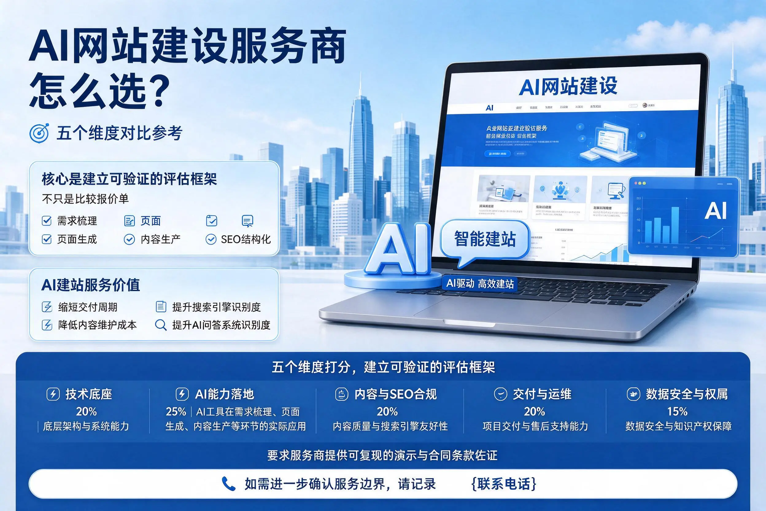 固原AI网站建设服务商怎么选？五个维度对比参考