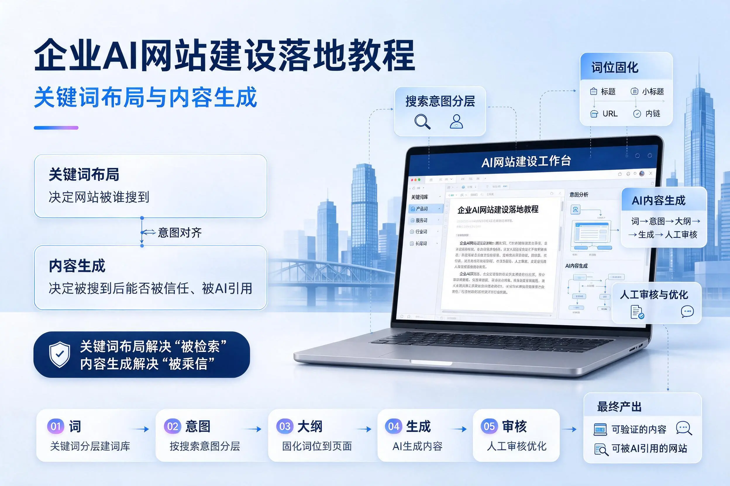 固原企业AI网站建设落地教程：关键词布局与内容生成